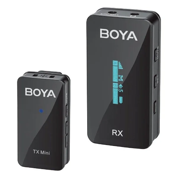 Boya Ultracompact Wireless Microphone System for Cameras and Smartphones (2.4 GHz) - BY-XM6-S1 Mini